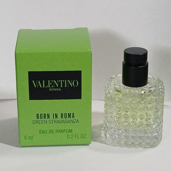 Valentino Donna Born in Roma Green Stravaganza EDP Perfume Travel Mini 0.2 OZ - Picture 1 of 3